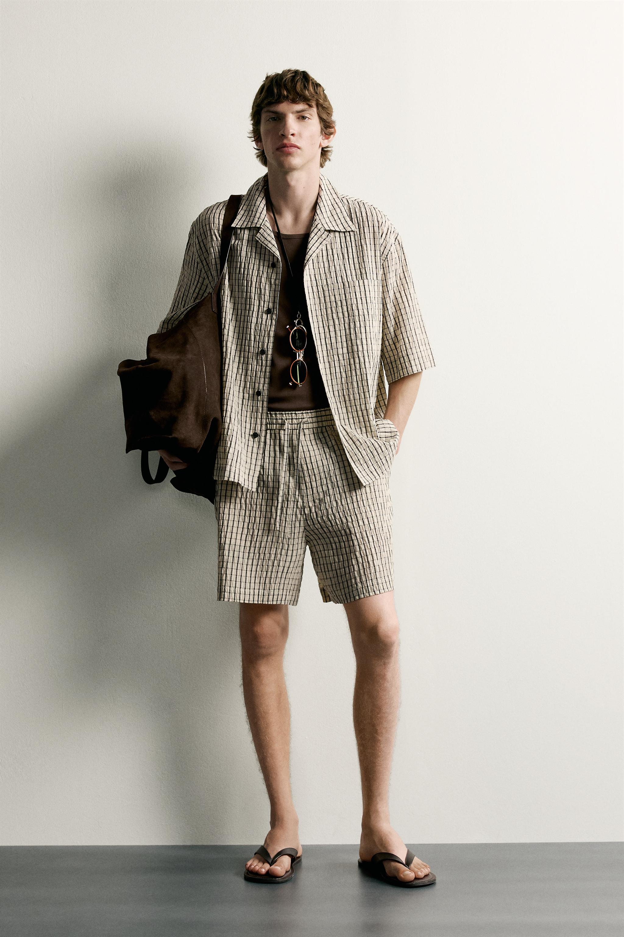 RELAXED FIT PLAID SHIRT